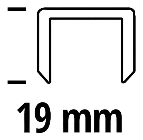 Imagen 3 de 6 de Grampas 5.7mm X 19mm Einhell Para Engrampadora X 3000 Und