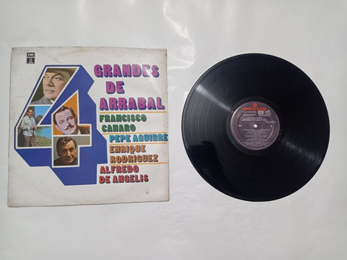 Disco Lp Vinilo 4 Grandes De Arrabal  Francisco Canaro  