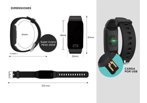 Smartband Smartwatch Gadnic Gd-210 Rel00156 Bluetooth