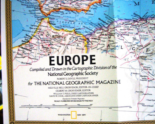 Mapa Nat Geo Europe Celtic Politic Compl Con Revista Mayo 77