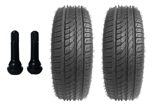 Kit 2 Pneu 185/60/15 Remold Com Borracha Vipal E Garantia