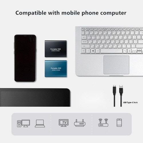 Imagen 7 de 8 de Disco Duro Externo De Alta Velocidad Ssd 1tb Para Las Tablet