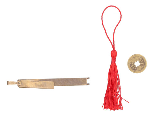 Candado De Cobre Con Llave Antigua De Estilo Chino Para Cerr