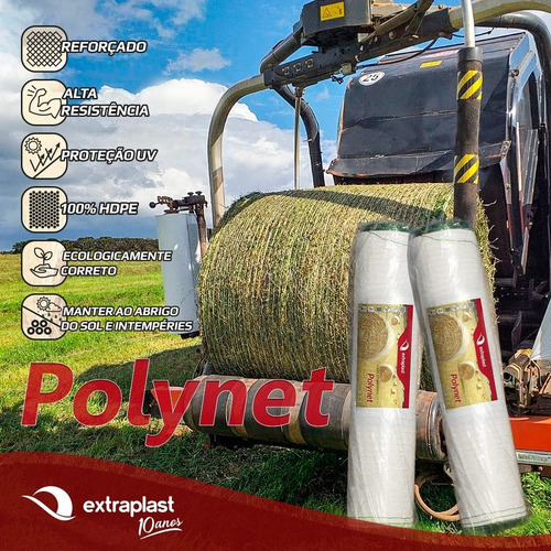 Polynet, Rede Para Enfardadeira. Feno, Silagem, Pré Secado