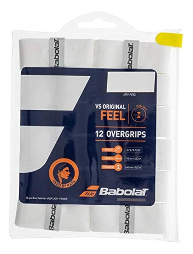 Babolat Vs Thin Overgrip-12 Pk (blanco)