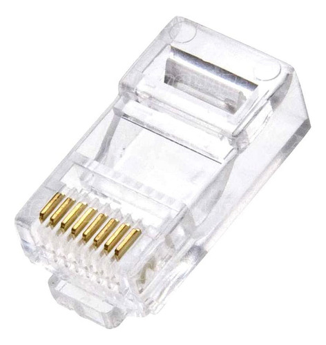 Conector Rede Ez-rj45 Vazado Exbom 100 Unidades Nf