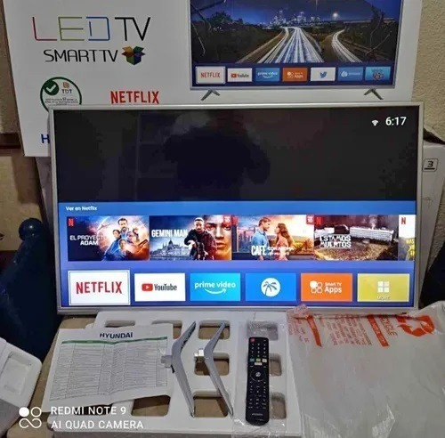 Imagen 1 de 3 de Smart Tv Led 32 Pulgadas Hyundai 1 Año Garantia