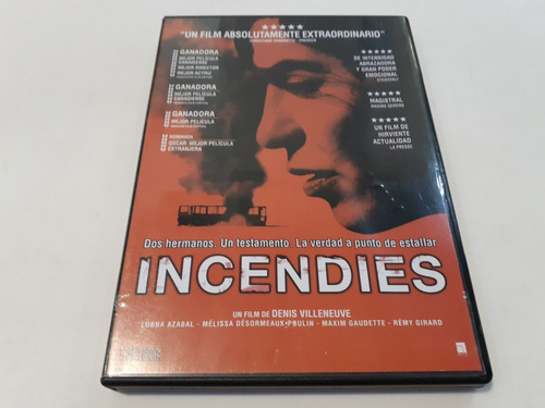 Incendies, Denis Villeneuve - Dvd 2011 Nacional Nm 9/10