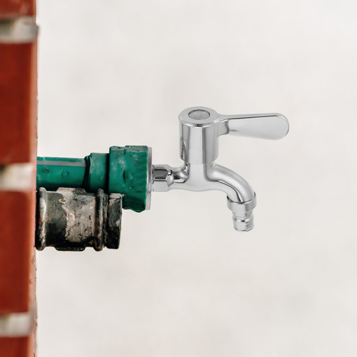 Grifo De Agua Fría Montado En La Pared, De Apertura Rápida,