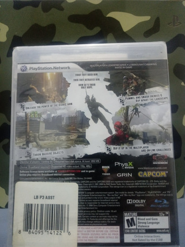 Bionic Commando Ps3 Fisico Sellado Z/lomas De Zamora Envíos