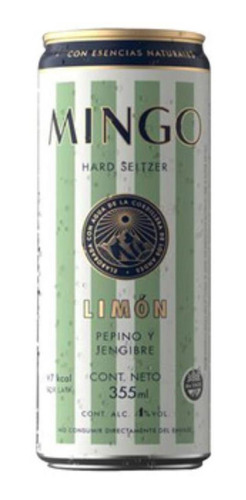 Hard Seltzers Mingo Limon, Pepino Y Jengibre 355 Ml Oferta