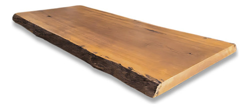 Madeira Maciça Prancha Rustica 100cmx50cmx5cm Cor Marrom Rajado