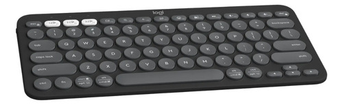Teclado Bluetooth Logitech K380s Pebble Key 2 Grafite Preto Inglês Us