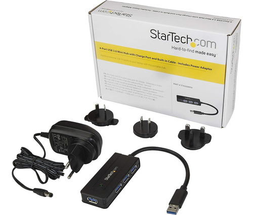 Hub Concentrador Portatil Usb Startech St4300mini 4 Puertos
