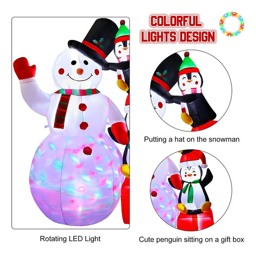 Nova Avión Inflable Con Forma De Muñeco De Nieve Y