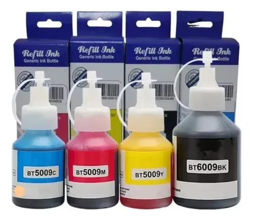 4 Tintas Genericas Para Brother T500w Dcp-t700w Mfc-t800w