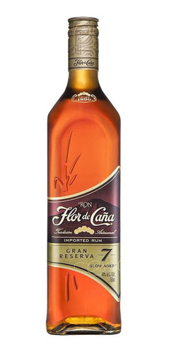 Caja De 12 Ron Flor De Caña Gran Reserva 7 Años 750 Ml