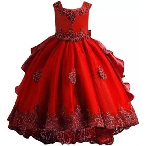 Un Hermoso Y Elegante Vestido De Navidad Para Niña