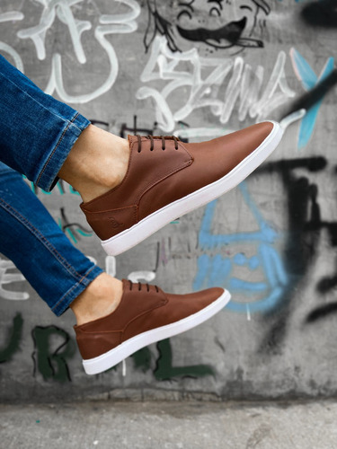 Zapatos Zapatillas De Vestir Urbano Cuero Hombre Libertarios