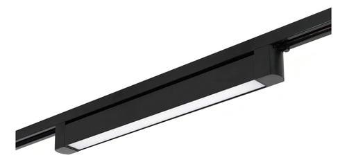 Luminária Led Difusa Linear 35w P/ Trilho Eletrificado 3000k Cor Preto 110v/220v