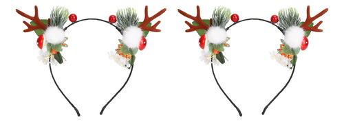 Diadema Navideña Para El Pelo, 2 Unidades, Estilo Hada, Lige