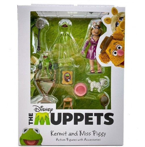 Figura Kermit Y Miss Piggy - Disney The Muppets Select