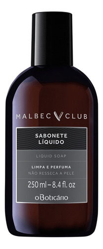Malbec Club Sabonete Liquido 250ml O Boticario Promoção