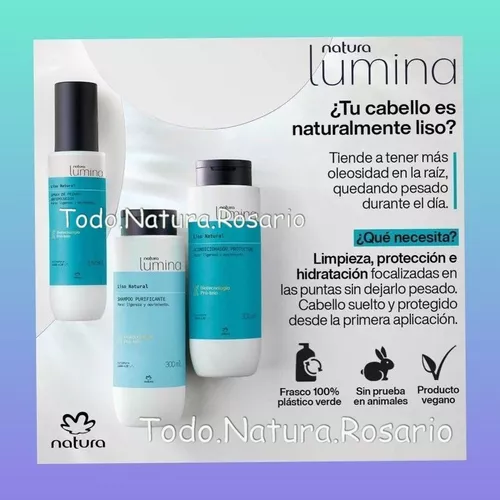 Shampoo Natura Lumina Liso Natural Repuesto 300ml
