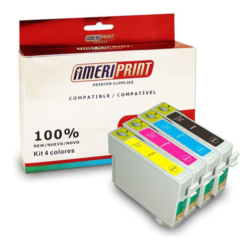 Pack 4 Cartuchos Ameriprint Para Epson T 206 Xp 2101