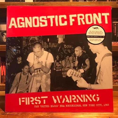 Agnostic Front First Warning Edicion Vinilo