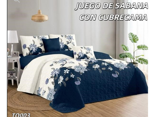 Cobertor Quilt De Verano + Juego De Sabanas De Plaza Y Media