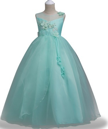 Vestido Infanto\/juvenil Menina Festa Longo Esmeralda Verde | Frete gr\u00e1tis