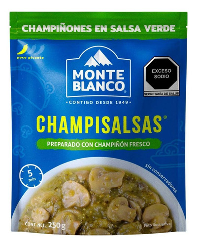Champisalsas Champiñones Monteblanco Salsa Verde 250g
