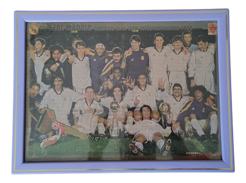 Cuadro Real Madrid Campeon Copa Intercontinental 98