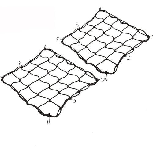Paquete De 2 Redes De Carga Elásticas De 15.7 X 15.7 Pulga.