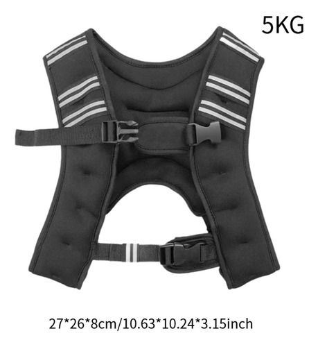 Chaleco Pesado Ajustable De Servicio Pesado Cómodo 5 Kg