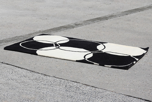 Alfombra Moderna 177 X 120 Cm (Usado)