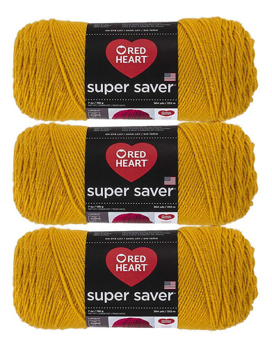 Red Heart Bulk Buy Super Saver Yarn - Hilo Dorado (e300-321)
