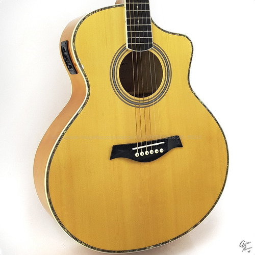 Guitarra Electroacustica Eq Afinador Funda Acolchada Premium