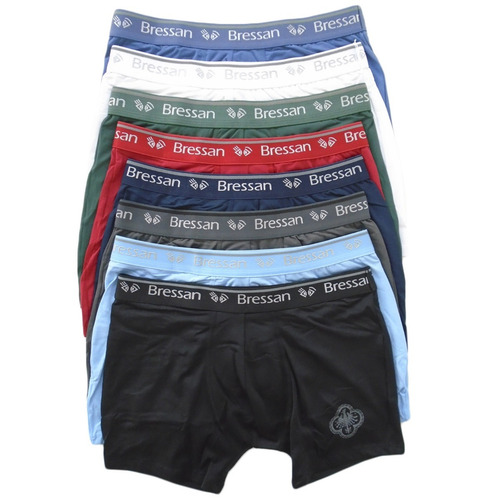 Cueca Boxer Microfibra Com Forro Bressan Kit Com 6 Cuecas.