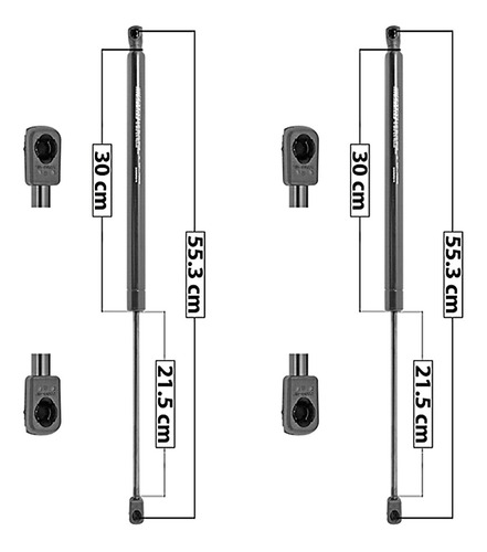 (2) Amortiguadores 5a Puerta Gmc Acadia 2007-2011 Spart