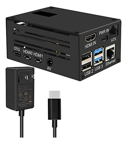 Kit Geekworm Kvm-a3 Con Funda Para Raspberry Pi 4 Y Usb De 2