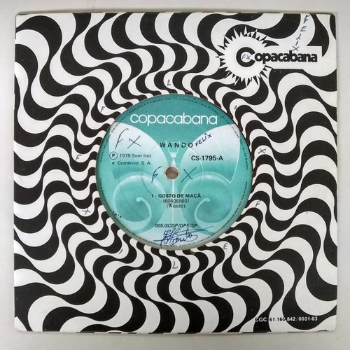 Compacto Wando Gosto De Maçã / Morenô 1978 (Usado)