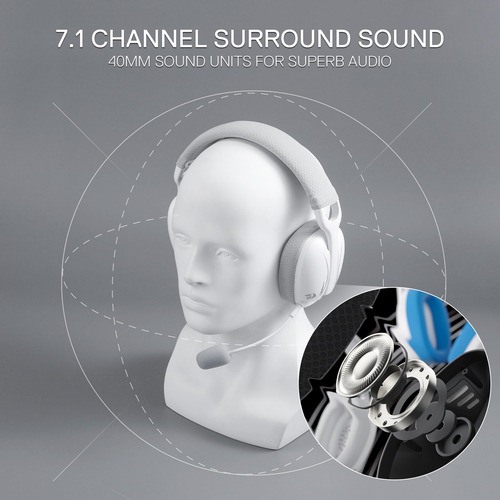Auriculares Para Juegos Redragon H878 Wireless 7.1 Surround