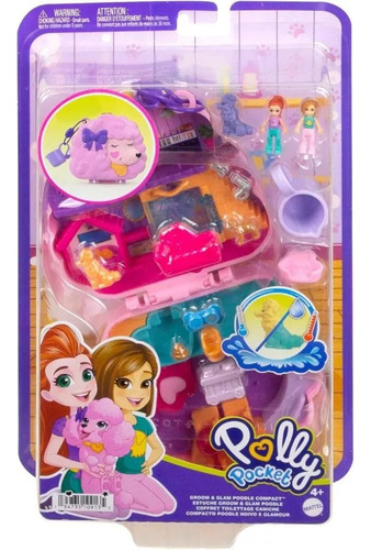 Polly Pocket Boneca Micro Conjunto Spa Do Poodle Mattel Hkv