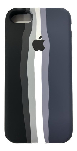 Carcasa Silicon Case Arcoíris Para iPhone SE 2020