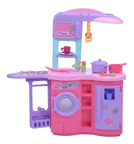 Cocina Para Niña Prinsel Cookn Play Electronica Color Rosa