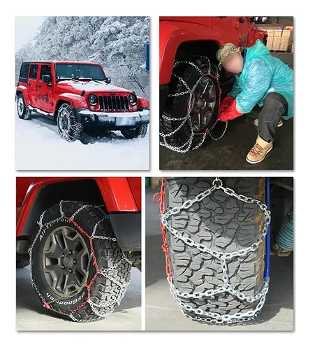 Cadenas Nieve Barro Antideslizante 12mm Auto Par - Cadenas