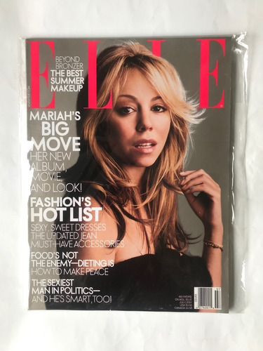 Revista Elle. Usa. Tapa Mariah Carey. Nueva.