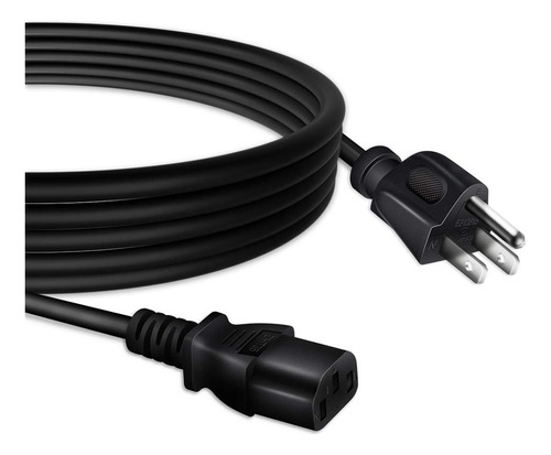 Cjp-geek Cable De Alimentación De Ca Ul De 6 Pies Compatib.